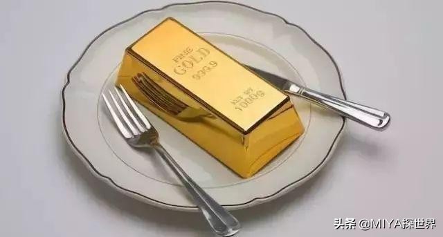国外土豪吃黄金披萨,外国土豪吃金箔牛排