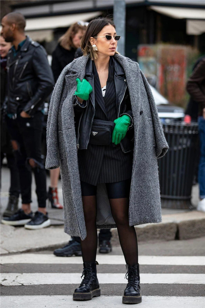 黑色蕾丝袜日常穿搭,丝袜禁欲系高级感穿搭