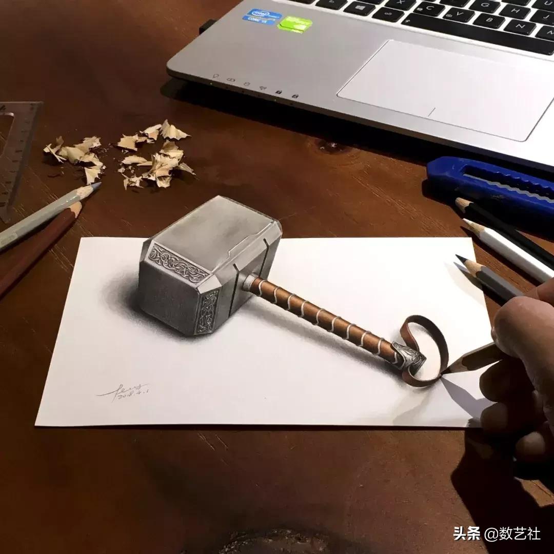 超逼真的彩铅绘画,超写实彩铅画100幅