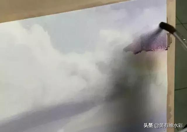 水彩画山风景入门,远山画法入门教程