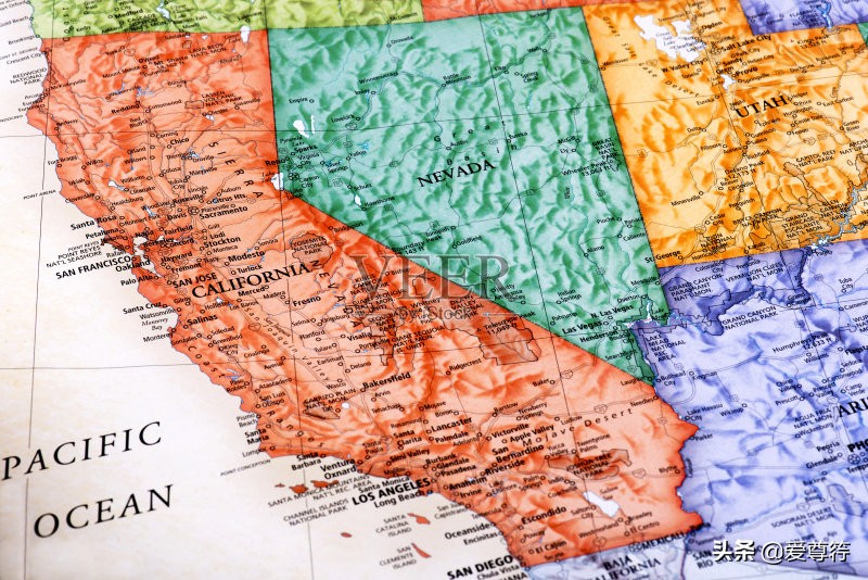 美国的所有州,美国山区最多的州