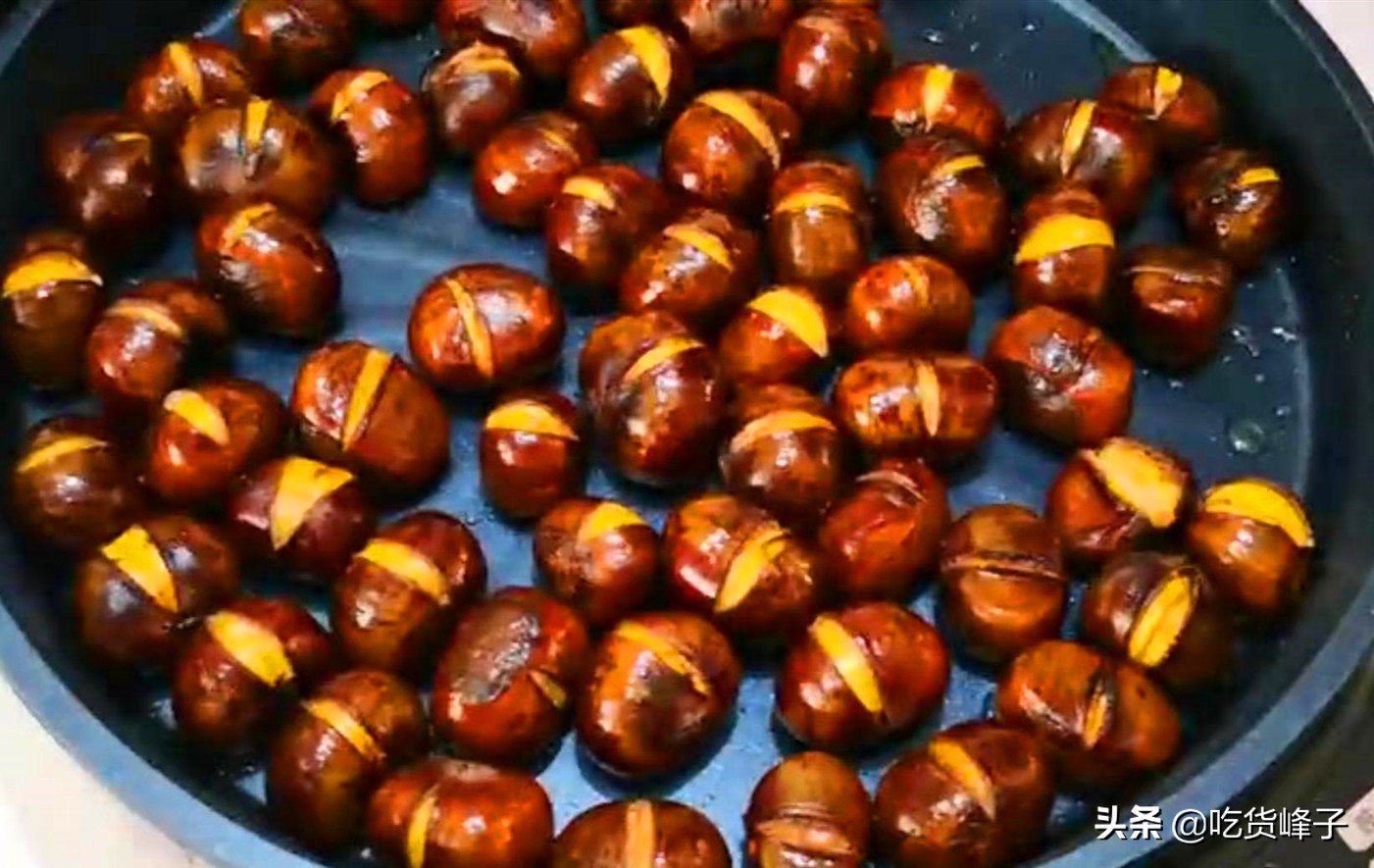 原来剥板栗这么轻松,板栗已经剥开怎么去掉里面的膜