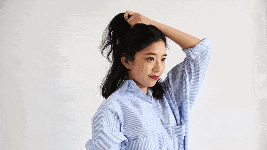 50岁洋气马尾扎法,清纯高马尾怎么扎