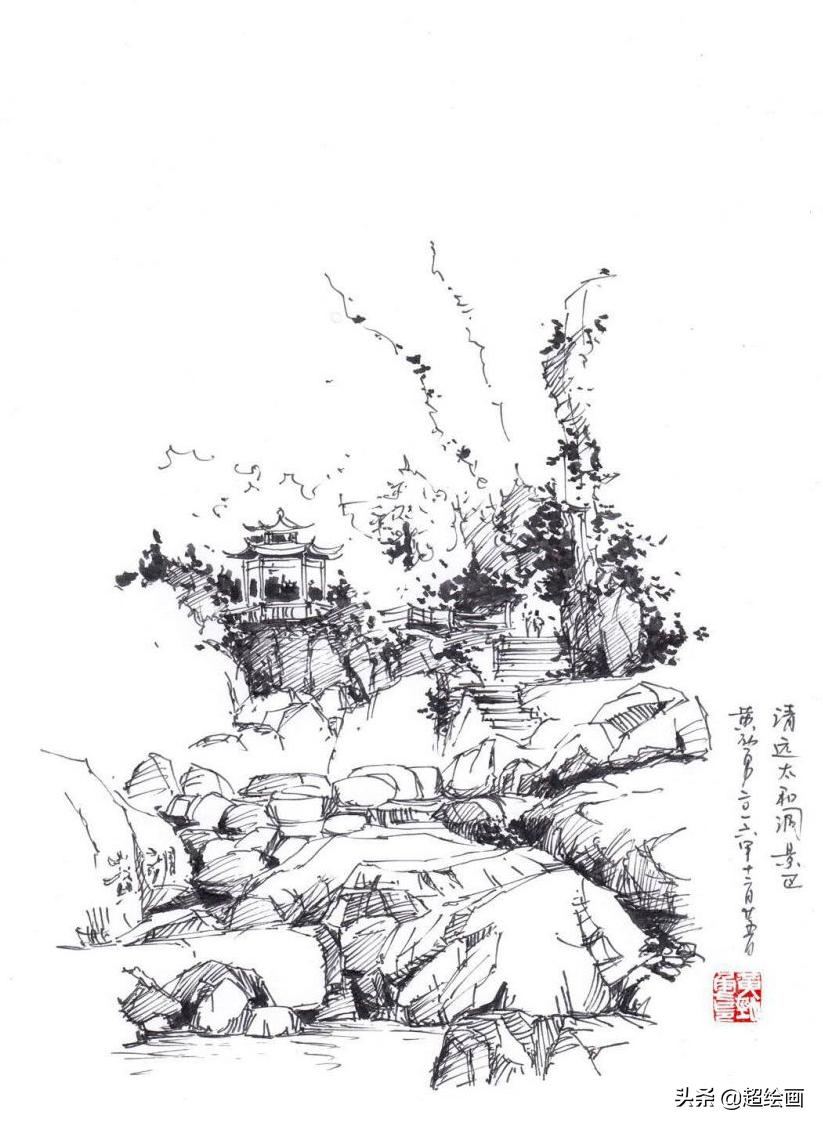 十大顶级钢笔画速写,钢笔速写100幅图片