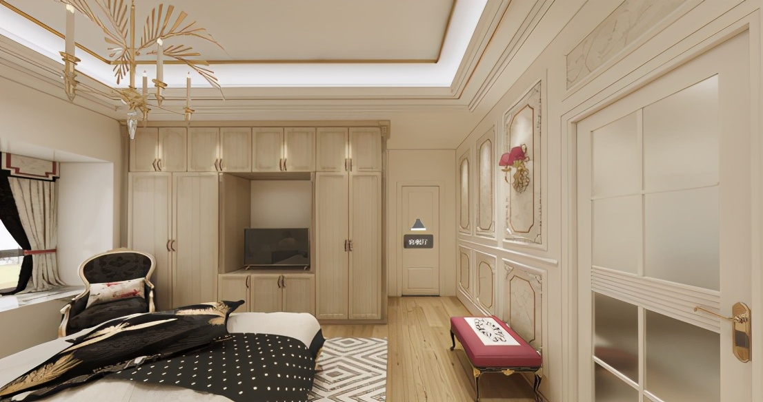 卧室电视柜梳妆台一体式尺寸,多宽的卧室适合做电视柜