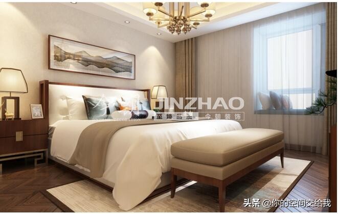 109平米新中式风格,房屋轻奢风格115平方