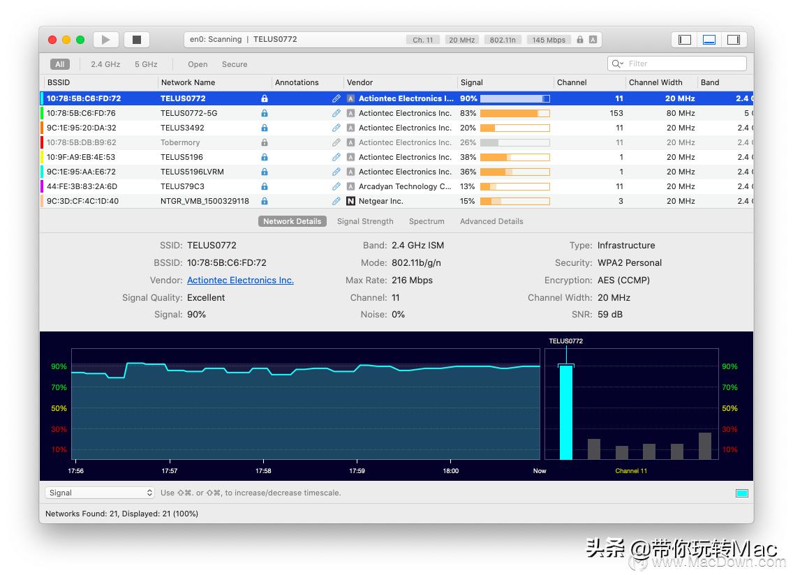 如何在Mac上快速提高你家的WiFi信号？来看这篇通俗易懂的干货