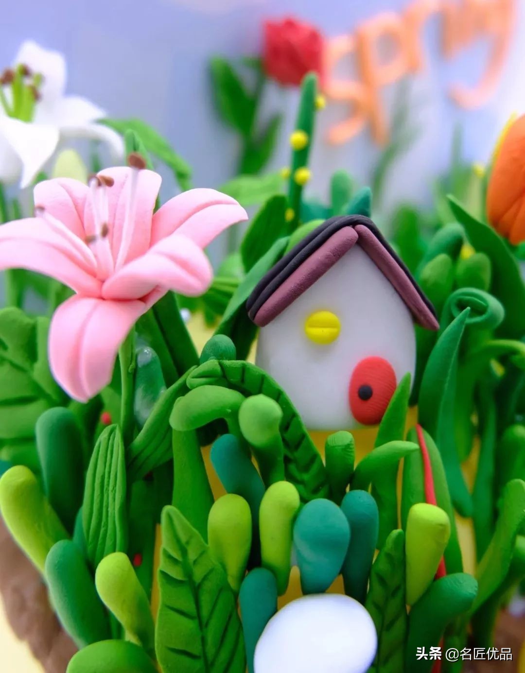 手工黏土花的世界,走进大自然手工粘土