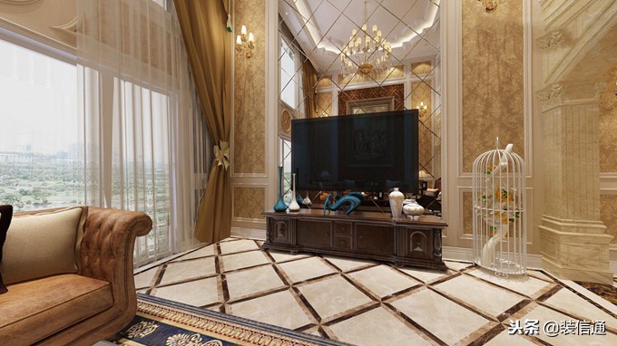 大平层豪宅200-300平简欧装修风格,简欧别墅装修设计报价单