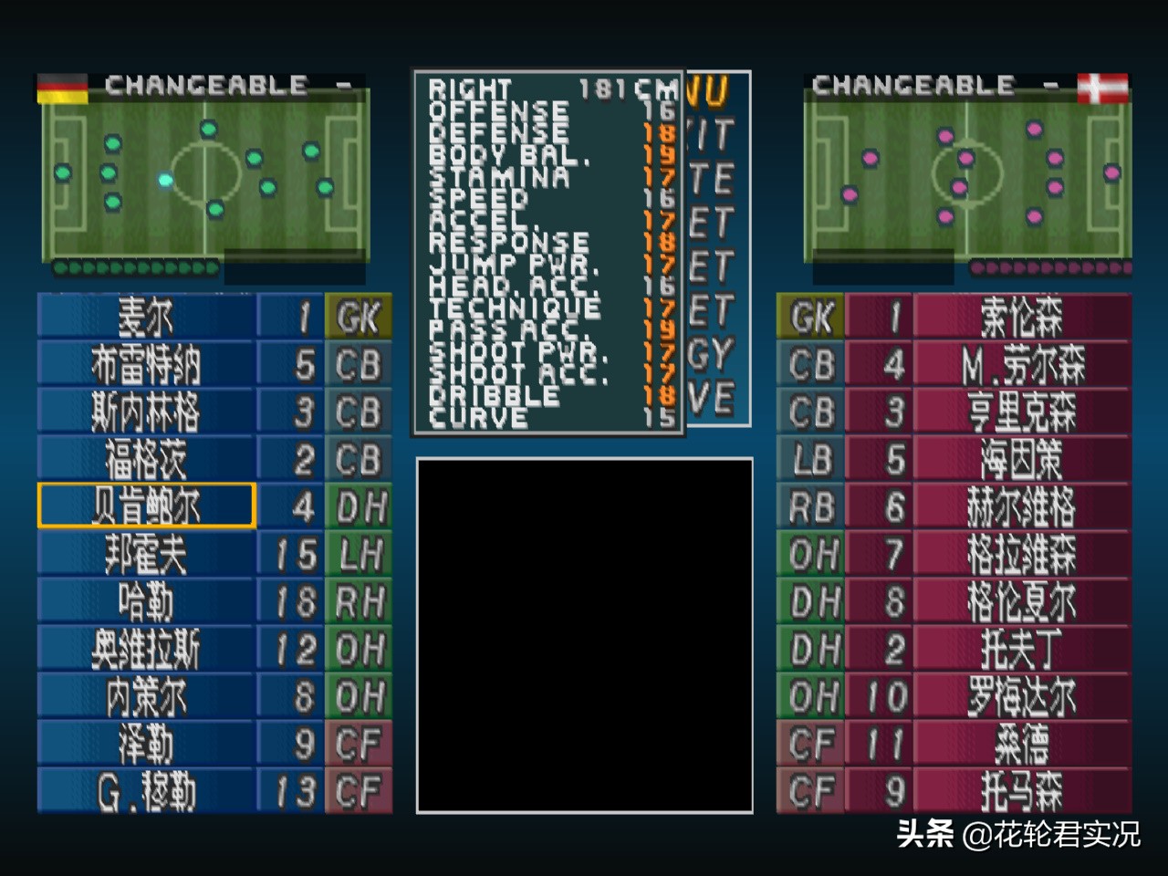 实况2002经典球员,实况2002速度最快的球员