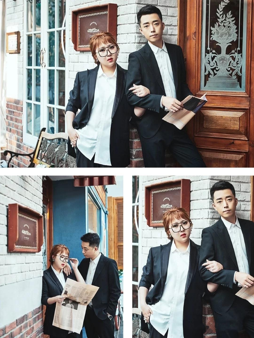 适合胖人的四种婚纱照风格,胖妹子适合的婚纱照风格