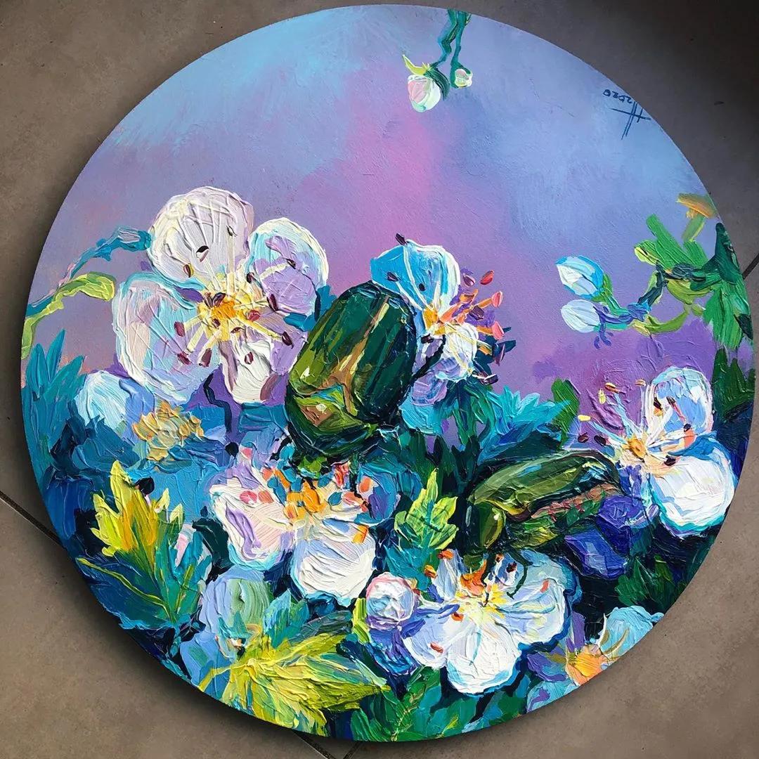 一千元颜料画画,画画颜料全套捡漏