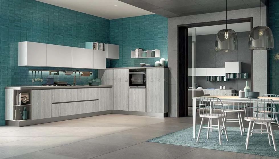 电视柜橱柜整面墙一体,橱柜厨边柜电视柜一体