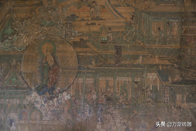 山西佛光寺里的壁画,山西的明清古建里面的壁画