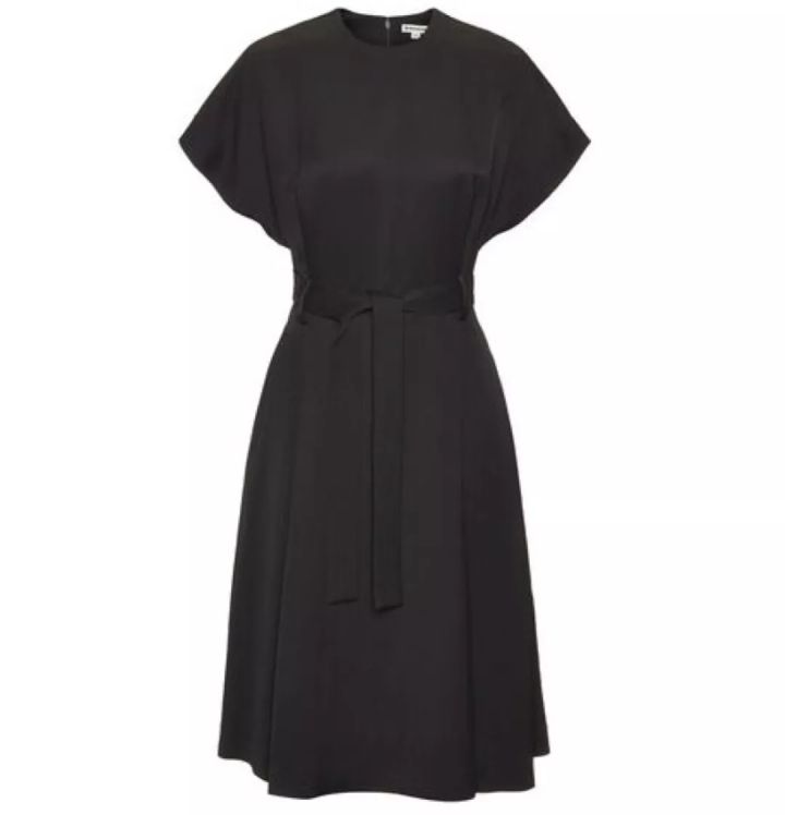 sandro18款小黑裙,法国轻奢女装sandro