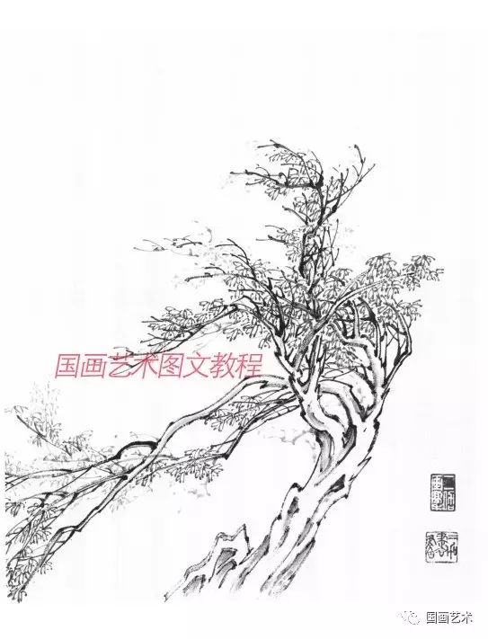 老春山水画基础技法,中国山水画技法教学王岳岗