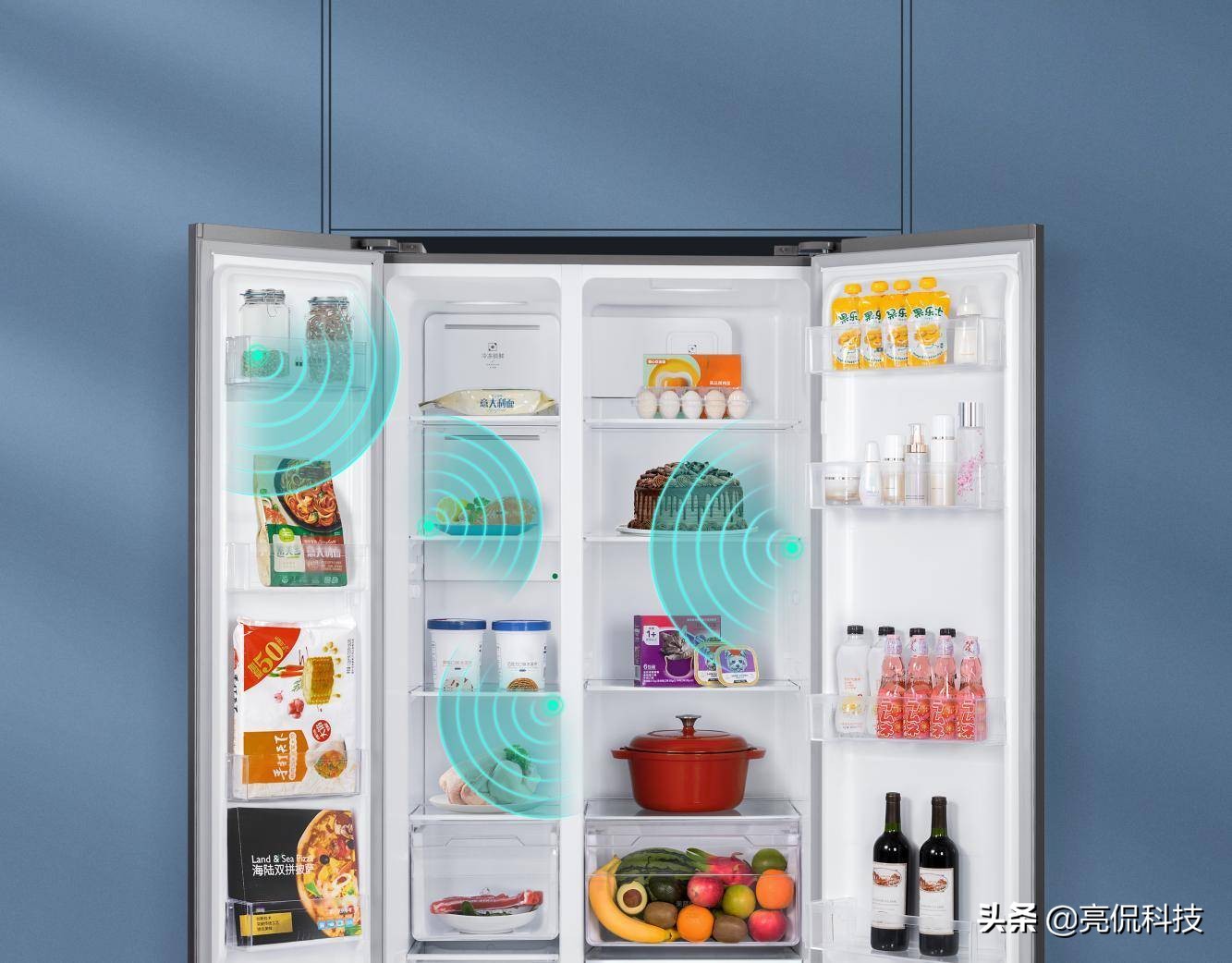 小米米家十字互联网冰箱,米家互联网对开门冰箱536