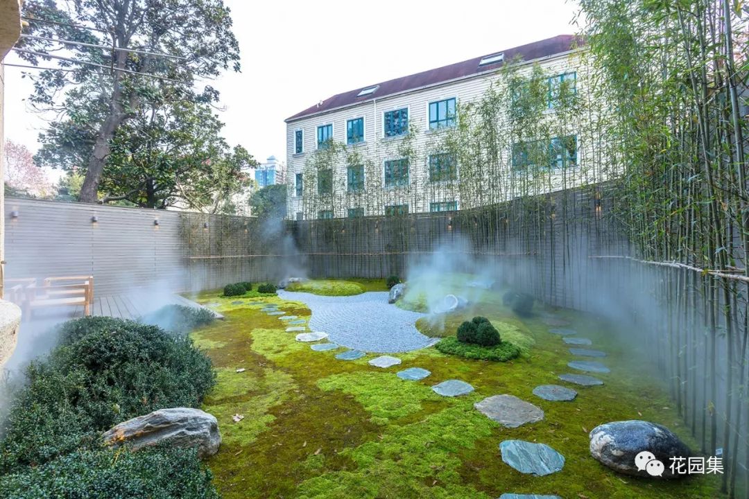 园林式办公区效果图,办公区花园景观设计