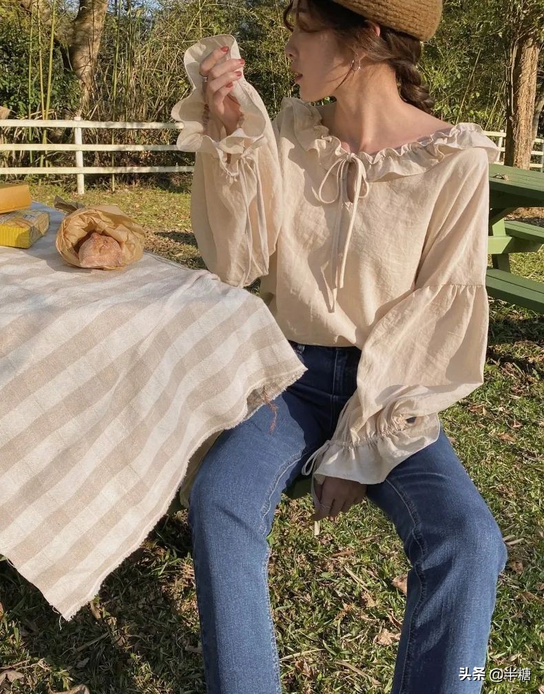 韩剧女主的穿搭连衣裙,韩剧女主穿条纹衬衫