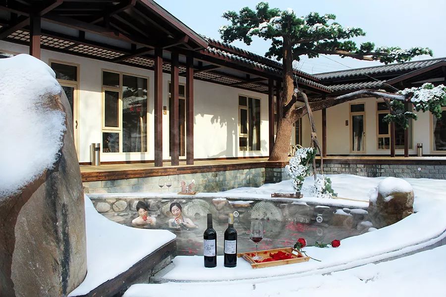 北京私汤温泉民宿攻略,北京温泉民宿小院4人