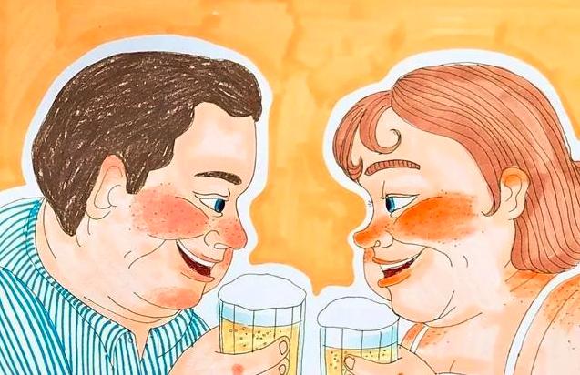 画笔也能撒狗粮：韩国美女画家，用画笔告诉你什么叫白头偕老