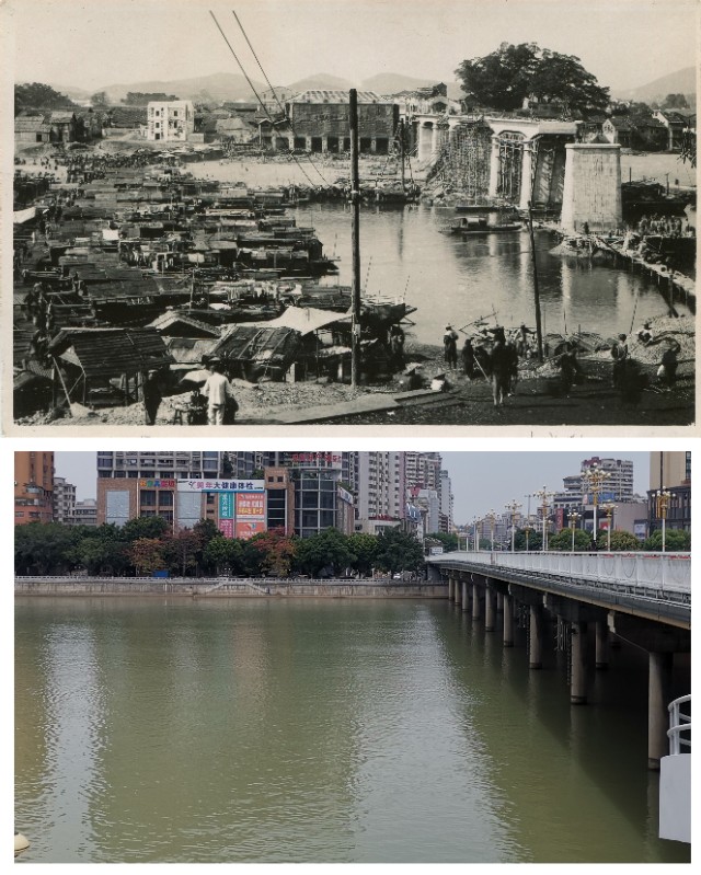 韶关第一大桥图片,广东韶关一座大桥横跨北江