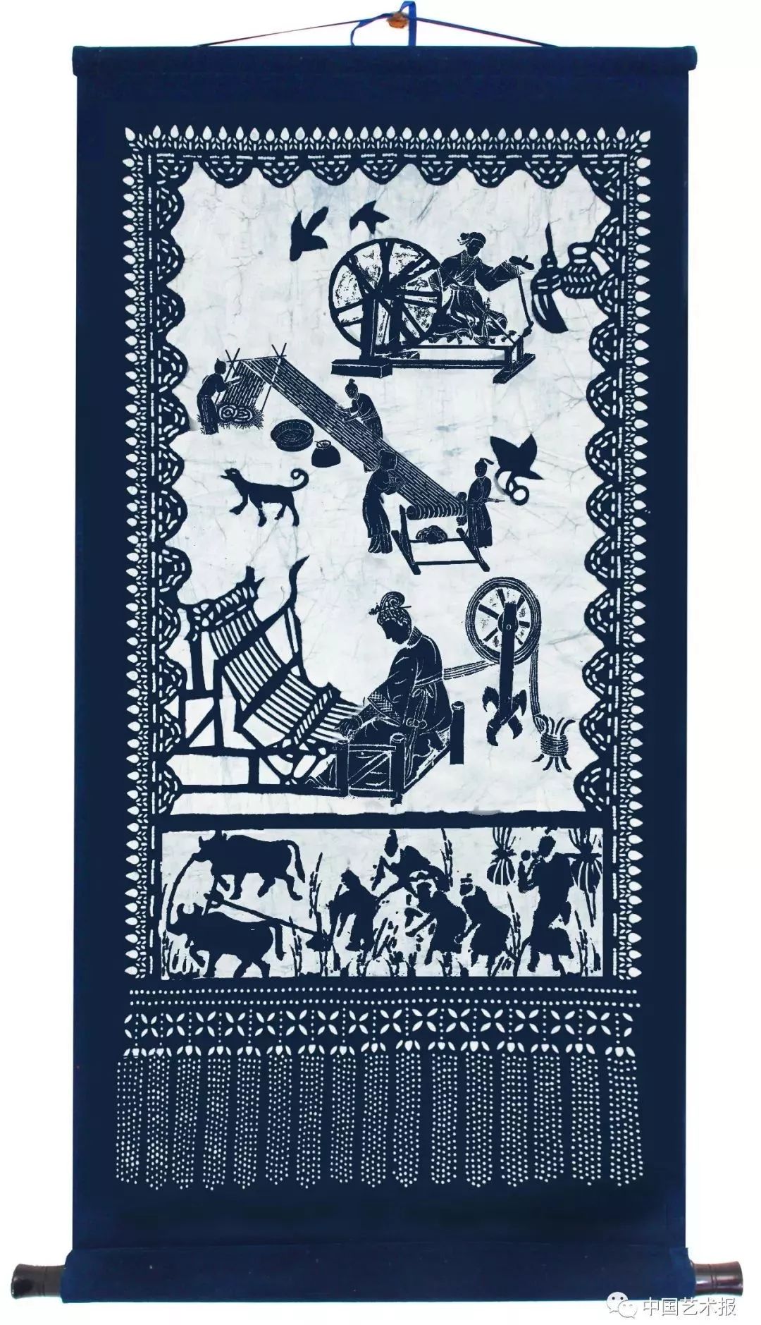 吴元新,吴元新谈蓝印花布