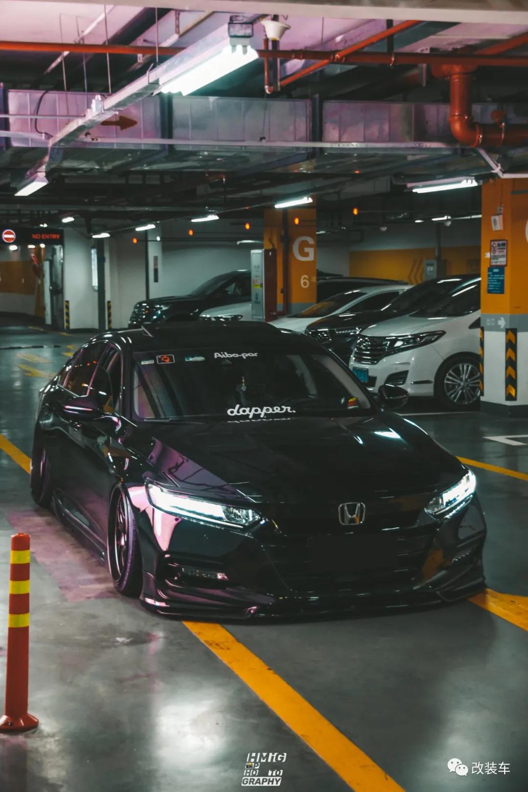 雅阁改装黑武士大包围和低趴,七代雅阁黑武士轮毂