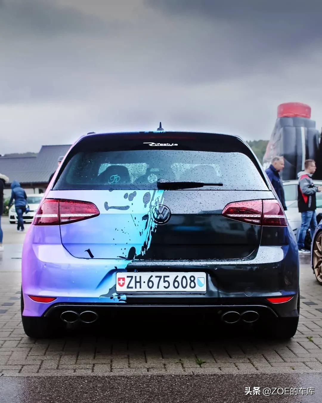 高尔夫7.5r-line车身涂装,大众高尔夫7什么颜色最洋气