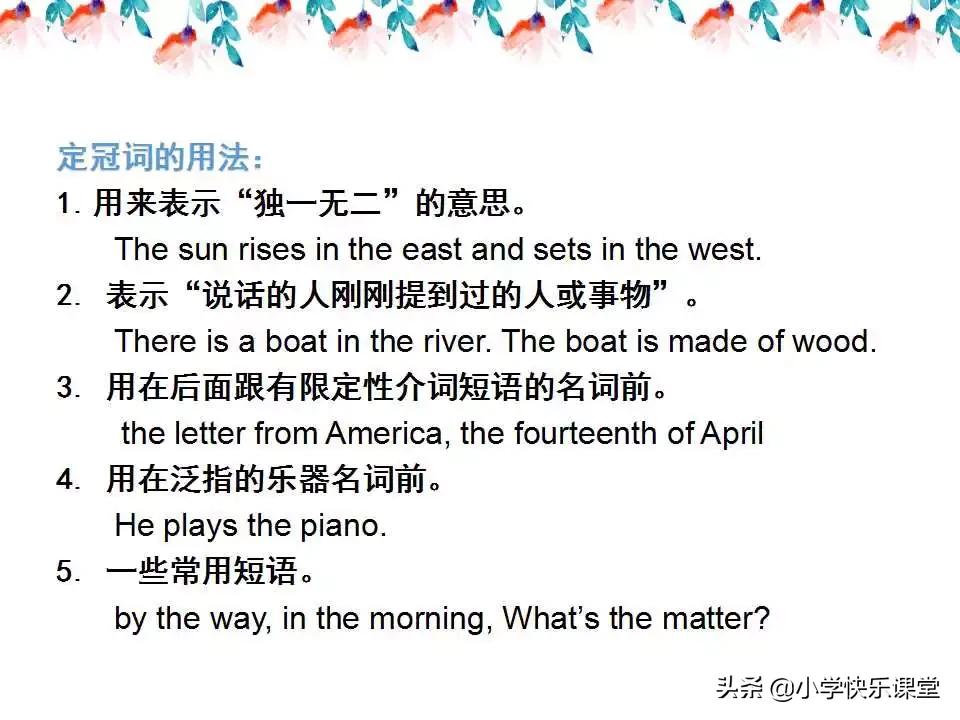 小学英语语法PPT,小学英语语法知识详解