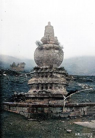 老照片1928年山西省五台山旧貌,忻州五台山影像