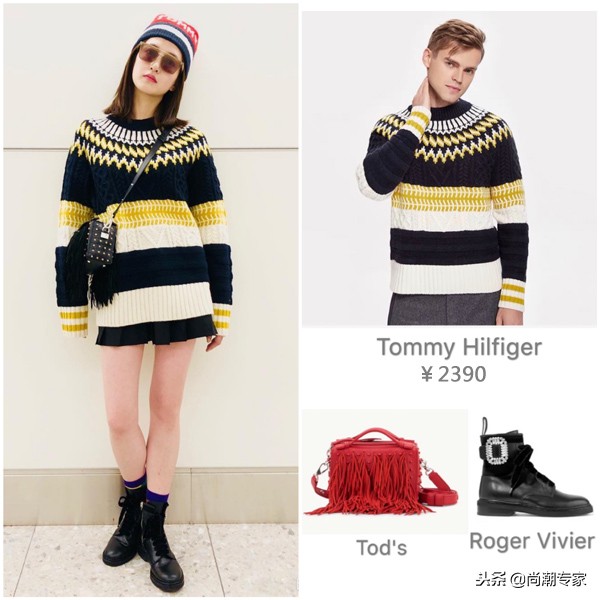 江疏影黑色毛衣,江疏影毛衣纱裙大片