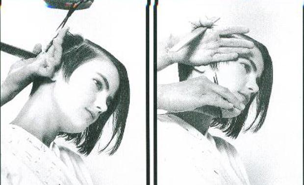 沙宣头短发流行发型剪发教程,沙宣短发发型剪发教程