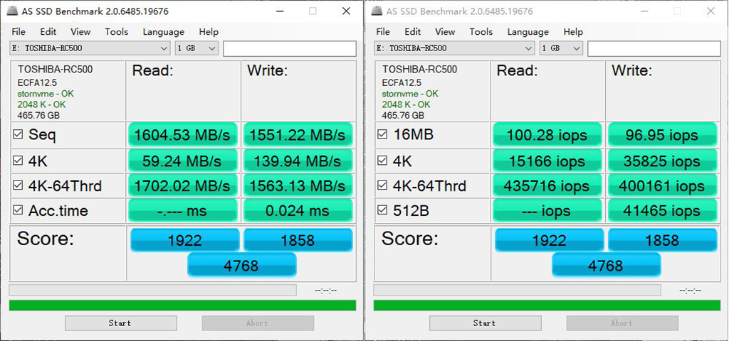 东芝rc500和铠侠rc10,东芝rc500处于什么地位