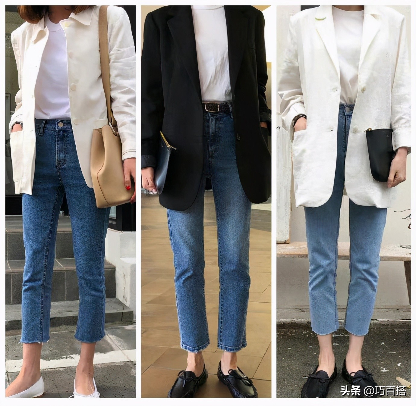 牛仔裤这几套搭配才是精髓,牛仔裤怎么搭配潮流女图片