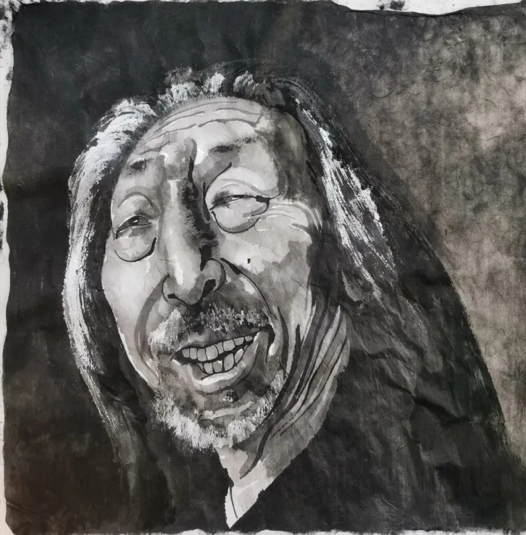 方增先水墨人物画作品欣赏图文,方力钧画自然风景