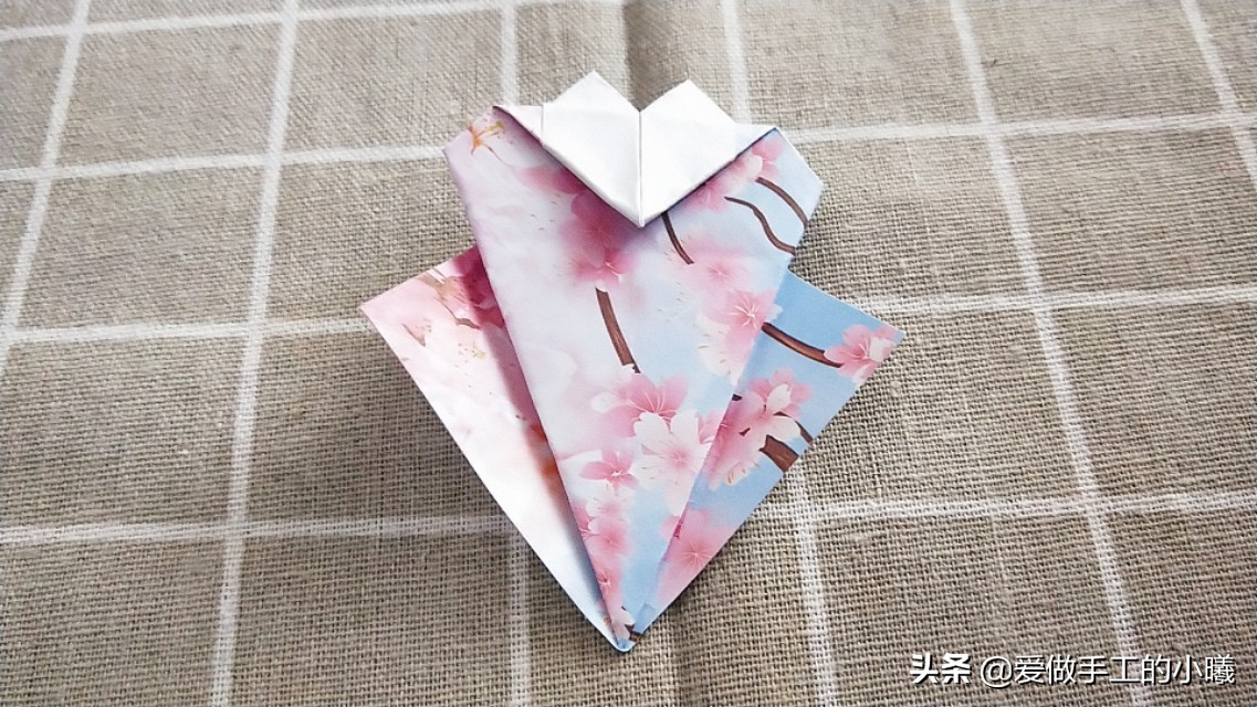 古风雨伞折纸小花伞,折纸小花伞的制作过程怎么写