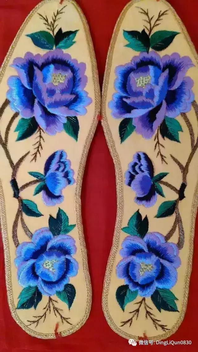刺绣作品简单的,老式刺绣喜字的鞋垫刺绣方法