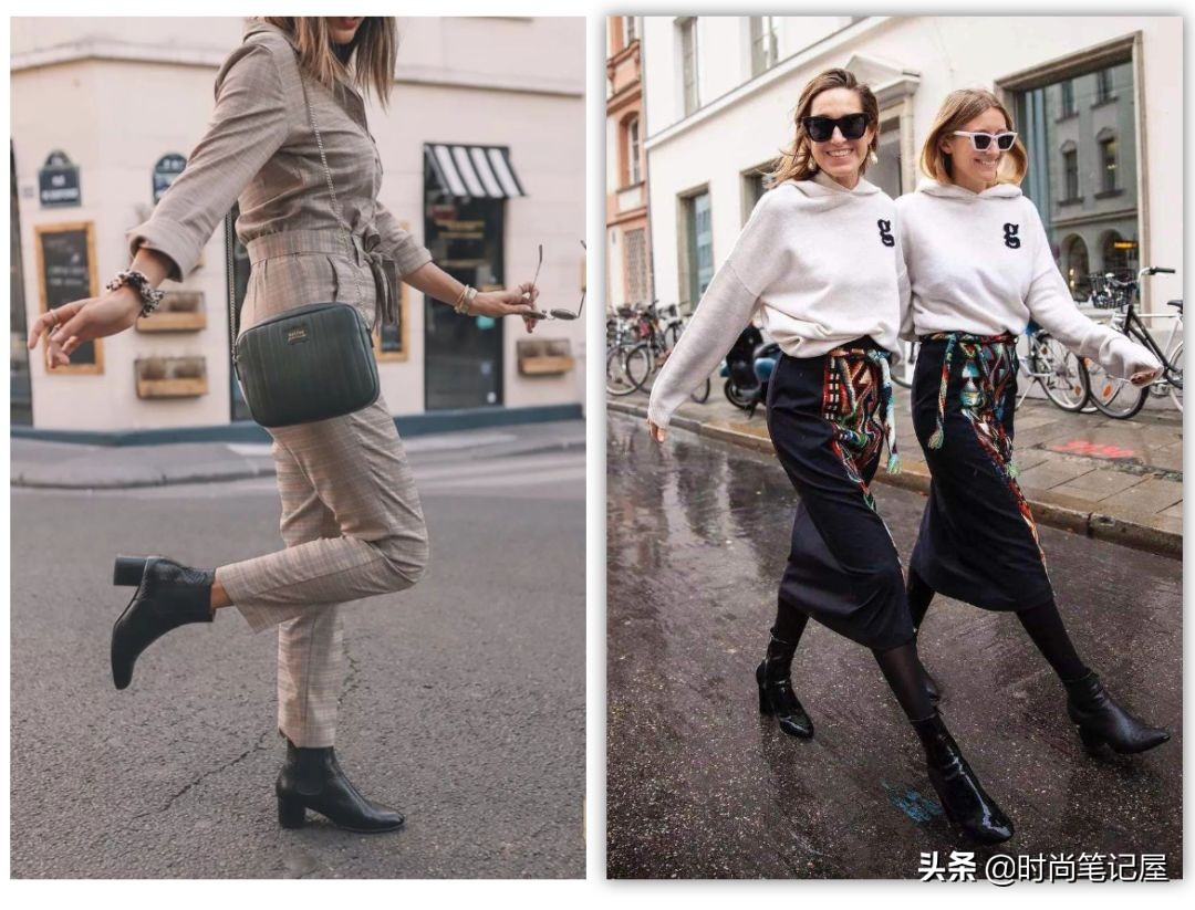 裙子秋冬款搭长筒靴,裙子秋冬款配长筒靴