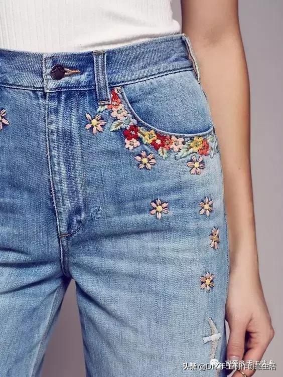 牛仔裤改造小点子,牛仔裤裤脚创意简单改造