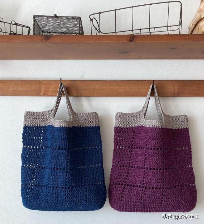 简单漂亮的小包包钩针教程,韩国钩针钩桌布花样教程