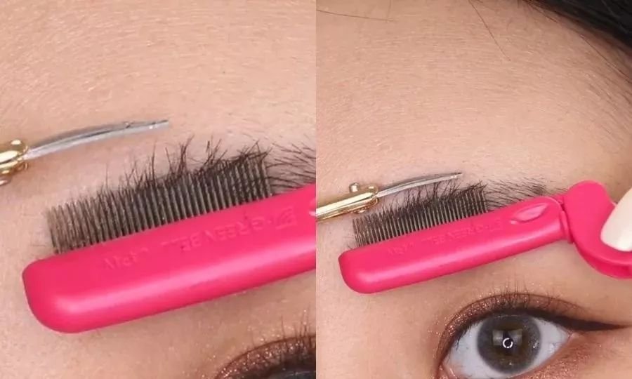 野生眉一年后真实效果眉毛的画法,新手眉毛画法教程八字眉