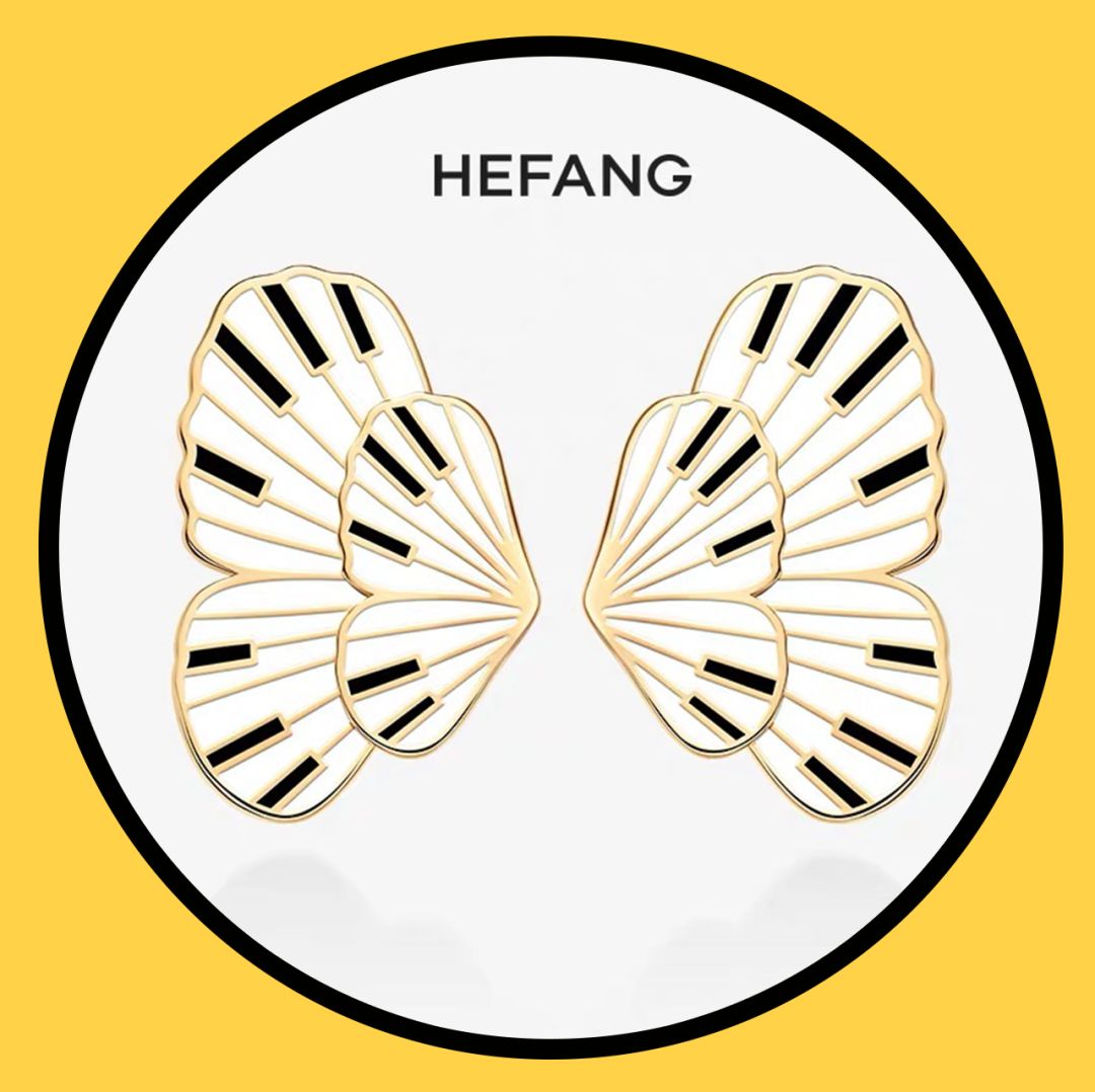 童年饰品金蝴蝶,童年土味发饰效果图