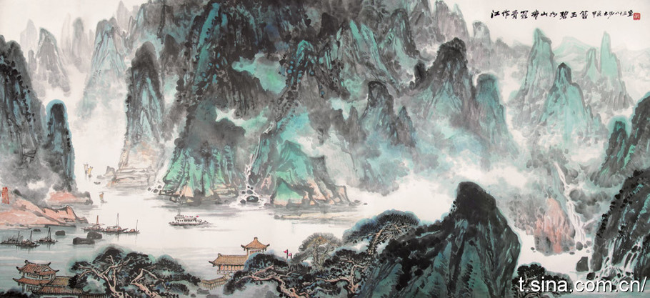 30幅著名书画家作品欣赏,中国著名书画家胡宝成作品赏析