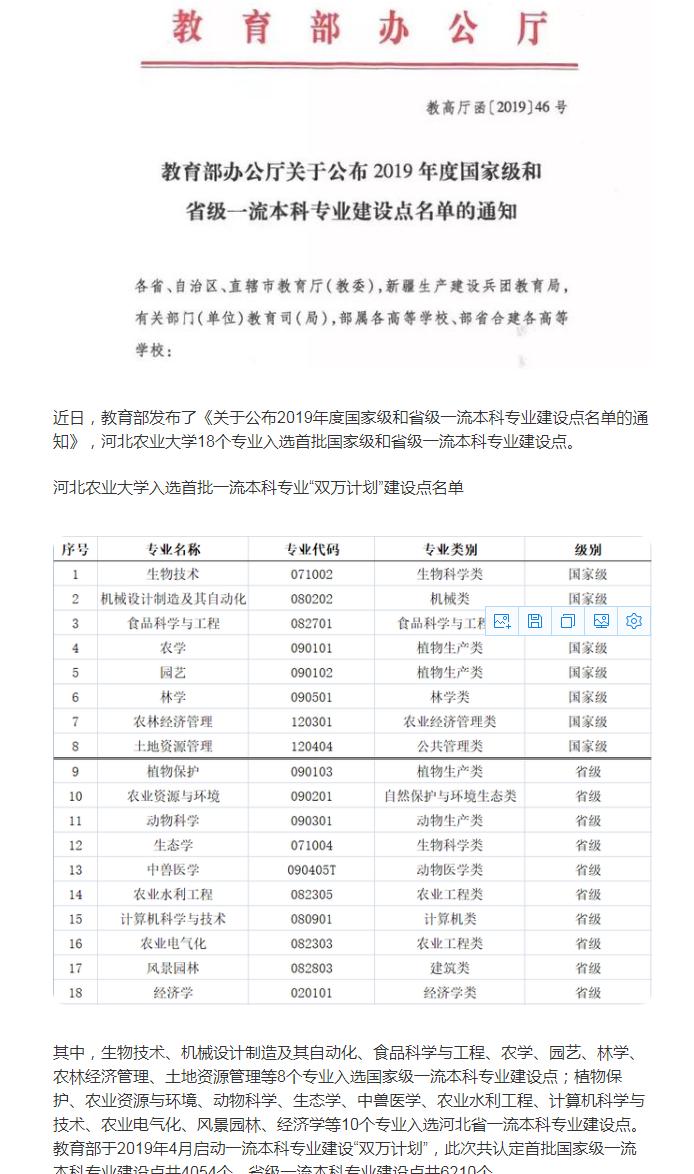 根植燕赵百年学府，园艺育种特色专业——河北农业大学