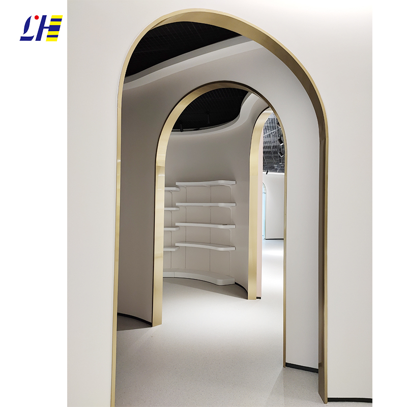 现代时髦装饰材料,不锈钢香槟金门框,人人都夸太有档次了