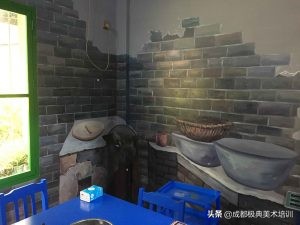 马路边边麻辣烫手绘墙的回忆杀