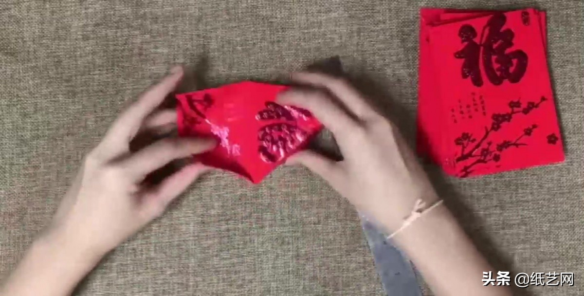 新年灯笼怎么做又简单又好玩,用红包做元宵节灯笼教程