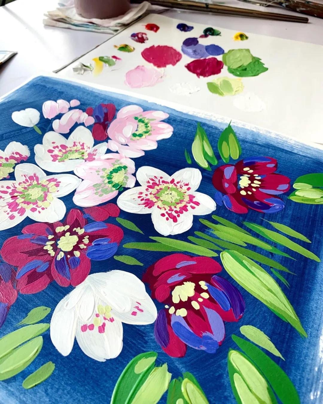 美术创意画幼儿丙烯平涂画,丙烯平涂的正确方法图解