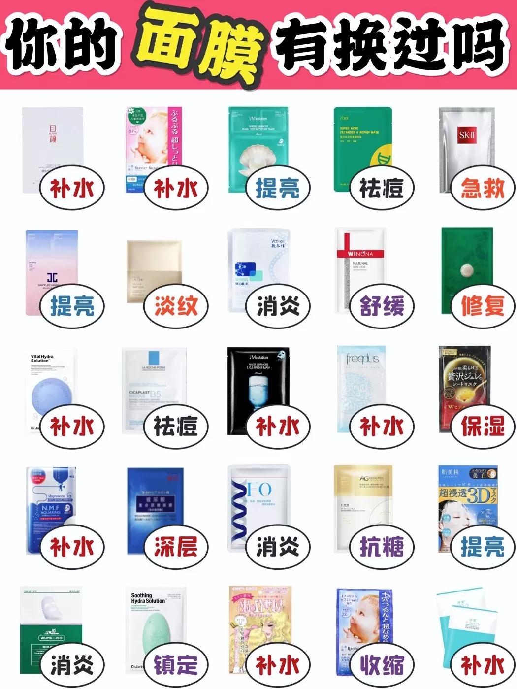 多款面膜推荐总有适合你的,20款好用的面膜都在这里